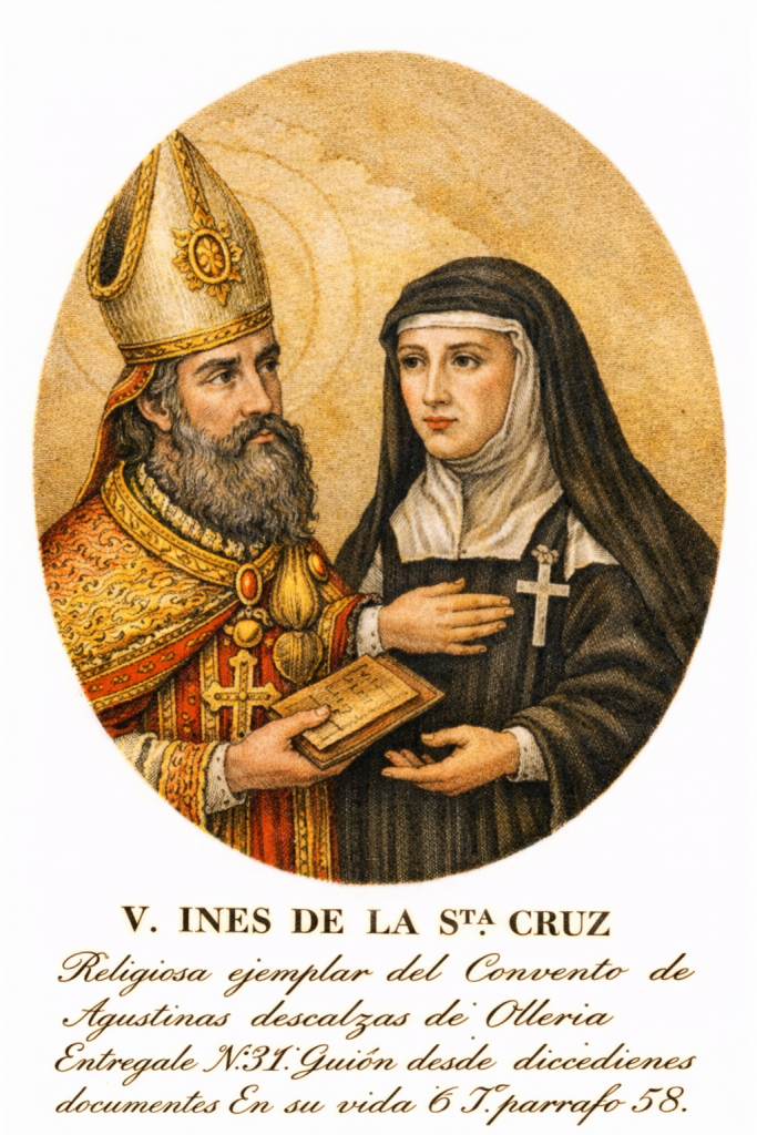 Grabado antiguo de la Venerable